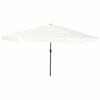 vidaXL Ombrello da giardino Sabbia 394 x 394 x 248 cm