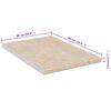 vidaXL Piano da Cucina Beige con Motivo Marmo 40x60x2,8 cm Truciolato