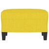 vidaXL Poggiapiedi Giallo Chiaro 60x50x41 cm in Tessuto