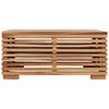 vidaXL Set Tavolino Poggiapiedi Giardino Cuscino Grigio Scuro in Teak