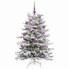 vidaXL Albero di Natale Artificiale con Rami Pieghevoli Bianco 120 cm