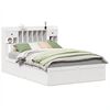 vidaXL Letto senza Materasso Bianco 140x190 cm Legno Massello di Pino