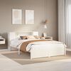 vidaXL Letto Libreria senza Materasso Bianco 140x200 cm Legno di Pino