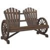 vidaXL Sedia da Giardino Adirondack 2 Posti in Legno Massello di Abete
