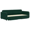 vidaXL Divano Letto Estraibile Cassetti Verde Scuro 90x200cm Velluto