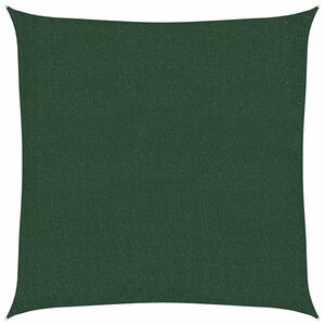 vidaXL Vela Parasole 160 g/m&sup2; Verde Scuro 2x2 m in HDPE