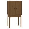vidaXL Credenza Marrone Ambra 60x40x120 cm in Legno Massello di Pino