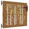 vidaXL Cancello da giardino 85 x 75 cm Nero Bloccabile