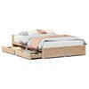 vidaXL Letto senza Materasso 140x190 cm in Legno Massello di Pino