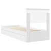 vidaXL Letto con Contenitore Bianco 75 x 190 cm Legno multistrato
