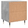 vidaXL Comodino Grigio Cemento 40x35x47,5 cm in Legno Multistrato