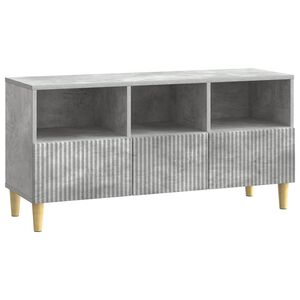 vidaXL Mobile TV 102 x 34,5 x 50 cm Grigio Cemento