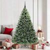 vidaXL Albero di Natale artificiale con 300 LED Verde 180 cm PE e PVC