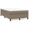 vidaXL Struttura Letto a Rete a Molle Tortora 120x200 cm Tessuto