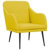 vidaXL Poltrona Giallo Chiaro 63x76x80 cm in Tessuto