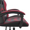 vidaXL Sedia Gaming Nero e Rosso Vino in Similpelle