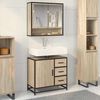 vidaXL Mobile Lavabo da Bagno Rovere Sonoma 65x33x60 cm in Truciolato