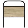vidaXL Testiera Rovere Sonoma 80 cm in Acciaio e Legno Multistrato
