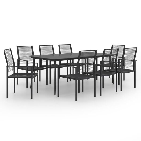 vidaXL Set da Pranzo da Giardino 9 pz
