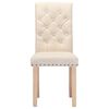 vidaXL Sedie da Pranzo 4 pz Crema in Tessuto