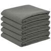 vidaXL Tovaglia da Tavolo 5 pz Quadrato Grigio Chiaro 110 x 110 cm