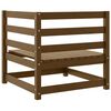 vidaXL Divani Angolari da Giardino 2pz Ambrati Legno Massello di Pino