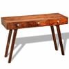 vidaXL Tavolo Consolle con 3 Cassetti 76 cm Legno Massello di Acacia