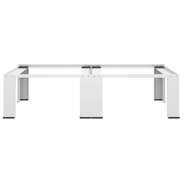 vidaXL Supporto Doppio per Lavatrice e Asciugatrice Bianco