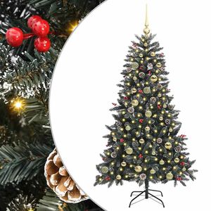 vidaXL Albero di Natale artificiale con 150 LED Verde 150 cm