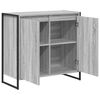 vidaXL Mobile laterale Grigio Sonoma 79 x 36 x 75 cm Legno multistrato