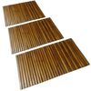 vidaXL Set 3 pz Stuoia per bagno in acacia 80 x 50 cm