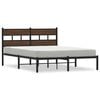 vidaXL Giroletto senza Materasso con Testiera Rovere Marrone 137x190cm