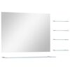 vidaXL Specchio da Parete con 5 Mensole Argento 80x60 cm