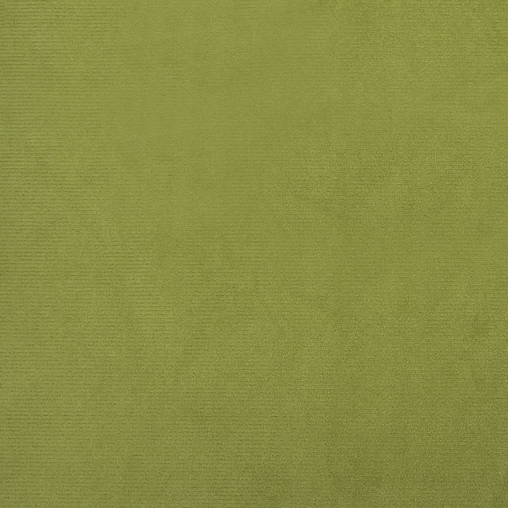 vidaXL Sedia da Pranzo Girevole Verde Chiaro in Velluto