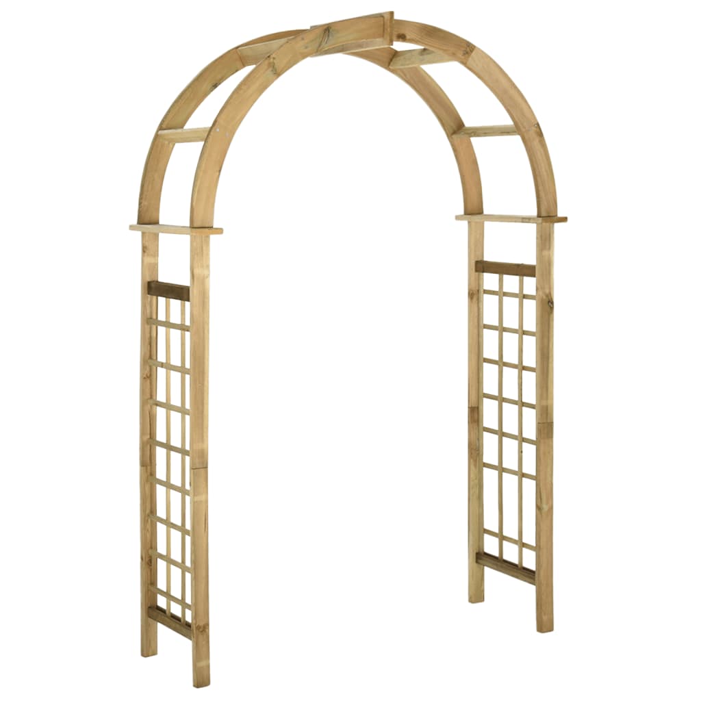 Pergola Da Giardino Con Panchina - Legno Di Pino Impregnato, Per Piante Rampicanti
