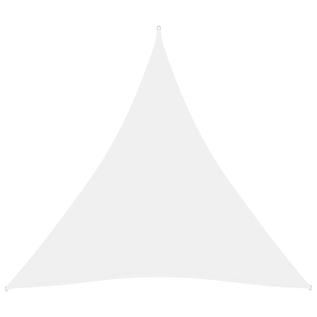 vidaXL Parasole a Vela Oxford Triangolare 3,6x3,6x3,6 m Bianco
