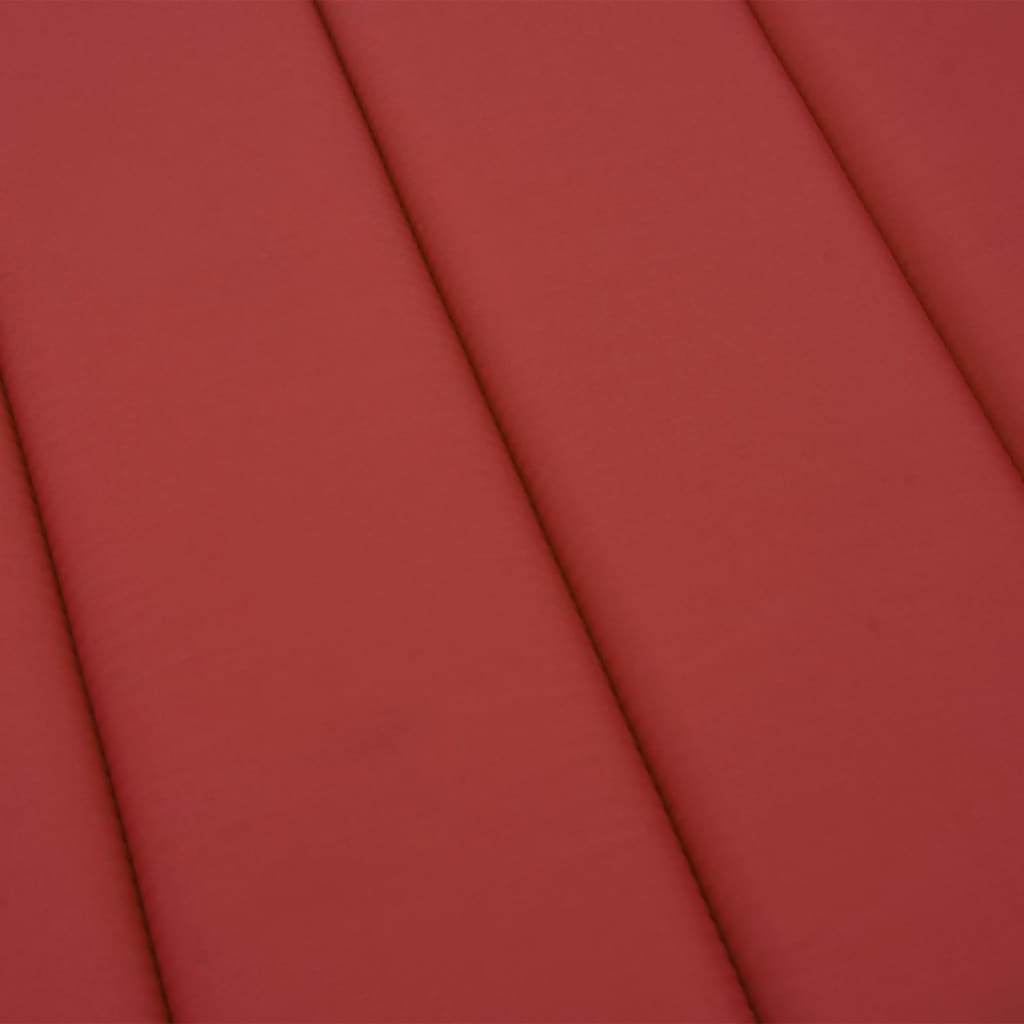 vidaXL Cuscino per Lettino Rosso 200x60x3 cm in Tessuto Oxford