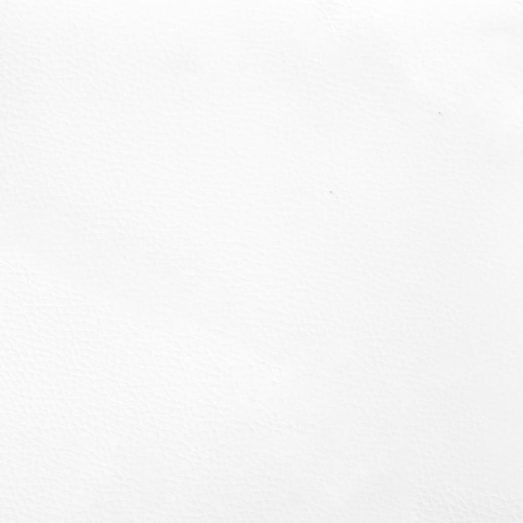 vidaXL Testiera ad Orecchio Bianca 203x23x118/128 cm in Similpelle