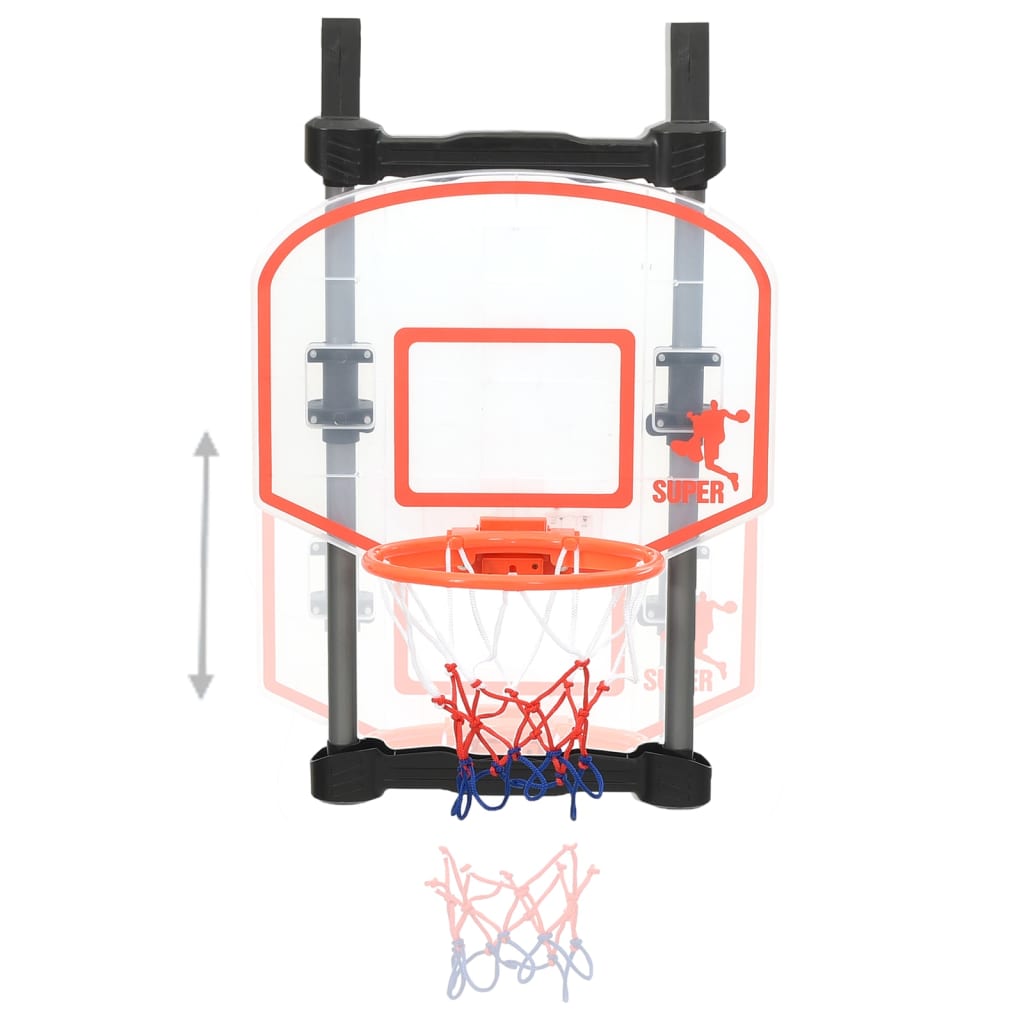 vidaXL Set da Basket per Porta Regolabile per Bambini 120 cm