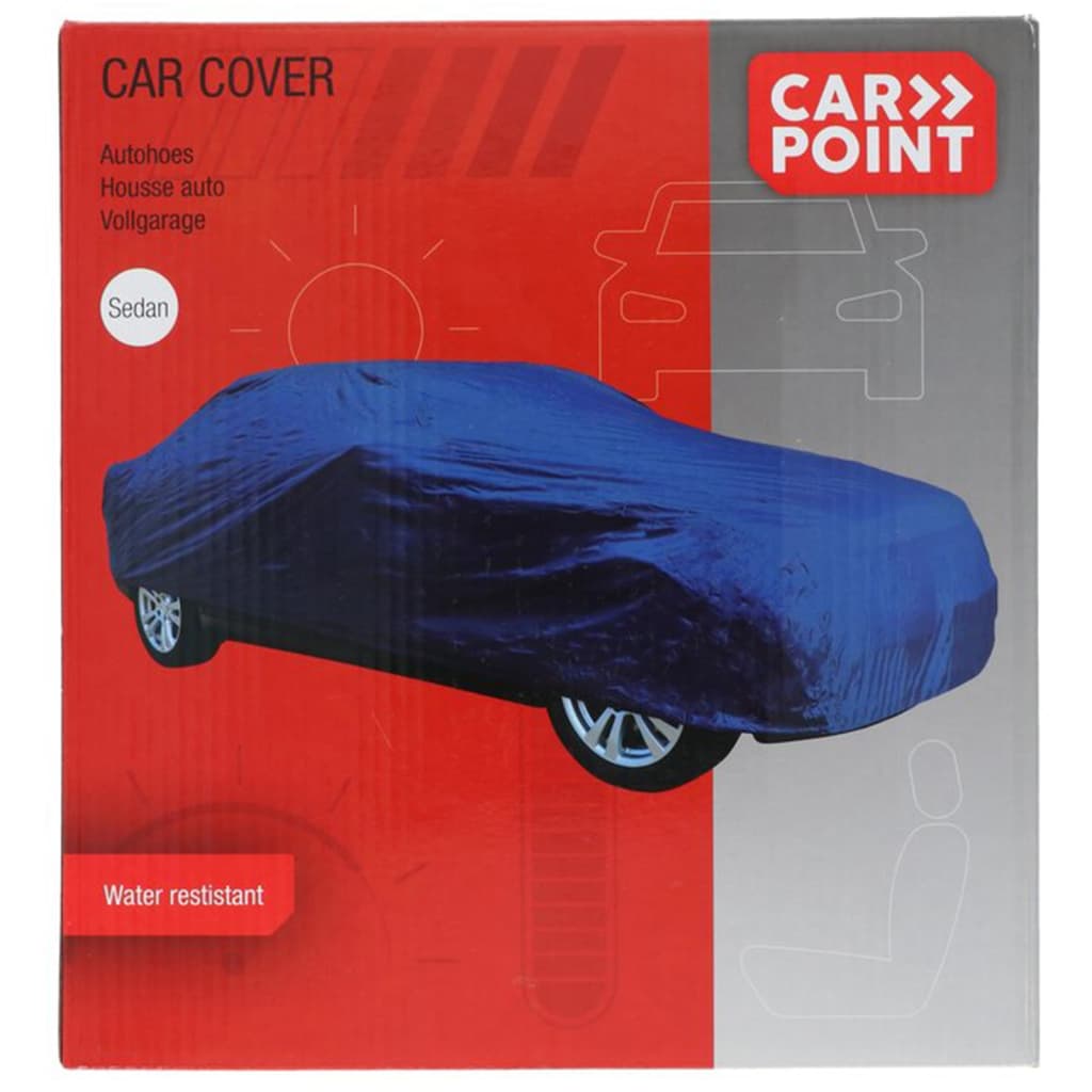 Carpoint Copertura per Auto in Poliestere M 432x165x119 cm Blu