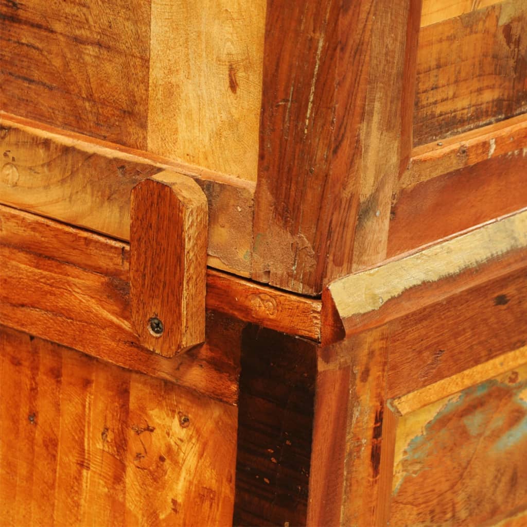 vidaXL Mobile Porta TV 110x30x45 cm in Legno Massello di Recupero