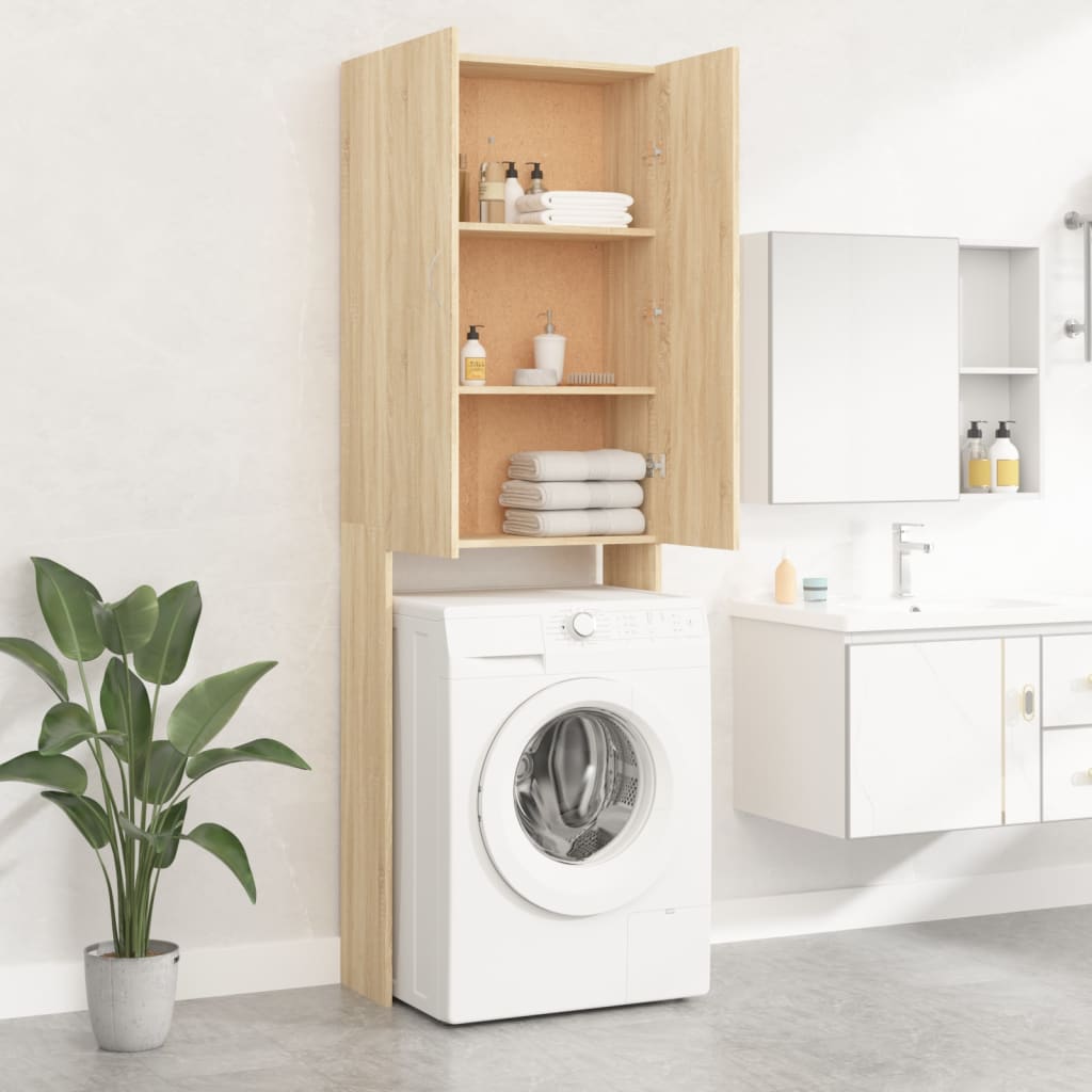CIADAZ Mobile per Lavatrice Bianco 64x25,5x190 cm,Casa e Giardino,Accessori  elettrodomestici,Accessori lavatrici e asciugatrici,Accessori per