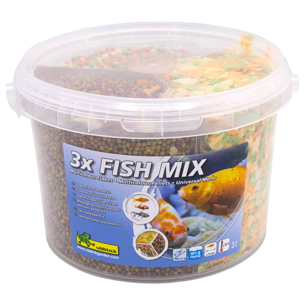 Ubbink Mangime per Pesci Multi-Mix Fish Mix 3 L