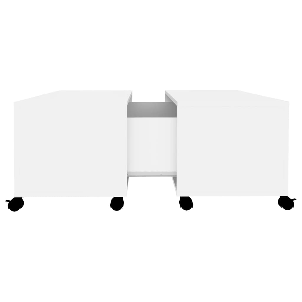 vidaXL Tavolino da Salotto Bianco 75x75x38 cm in Legno Multistrato