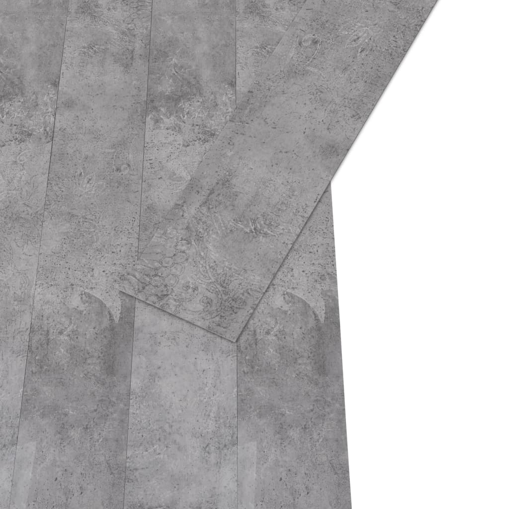 vidaXL Listoni Pavimenti Non Autoadesivi 4,46m² 3mm Cemento Marrone