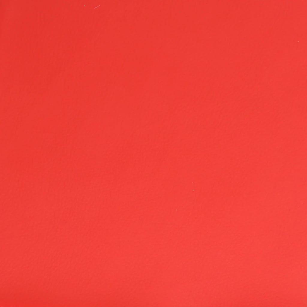 vidaXL Poggiapiedi Rosso 60x60x36 cm in Similpelle