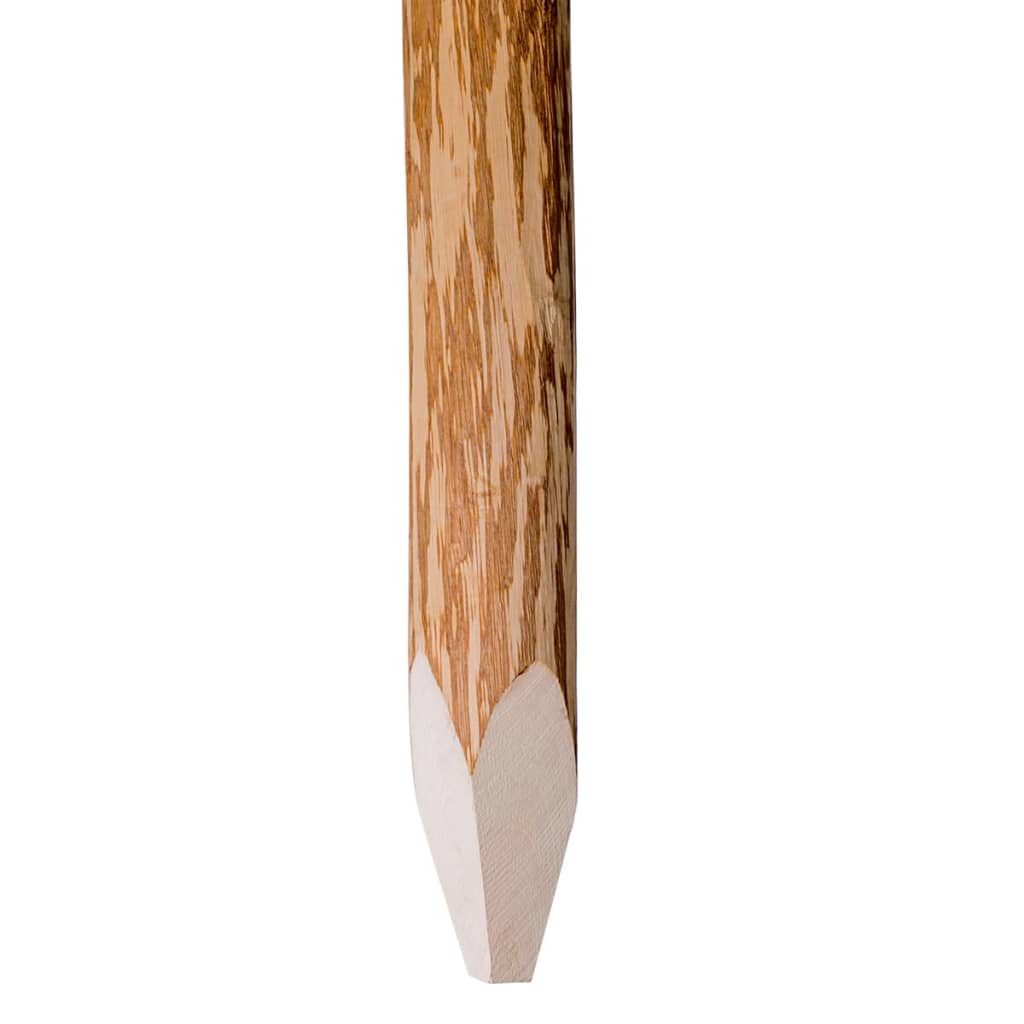TIMBERMIK Paletti In Legno Di Pino Torniti, Ø 7 Cm, Lunghezza 120 Cm, 4 Pezzi, Punta, Non Trattati, Per Recinzione E Giardino