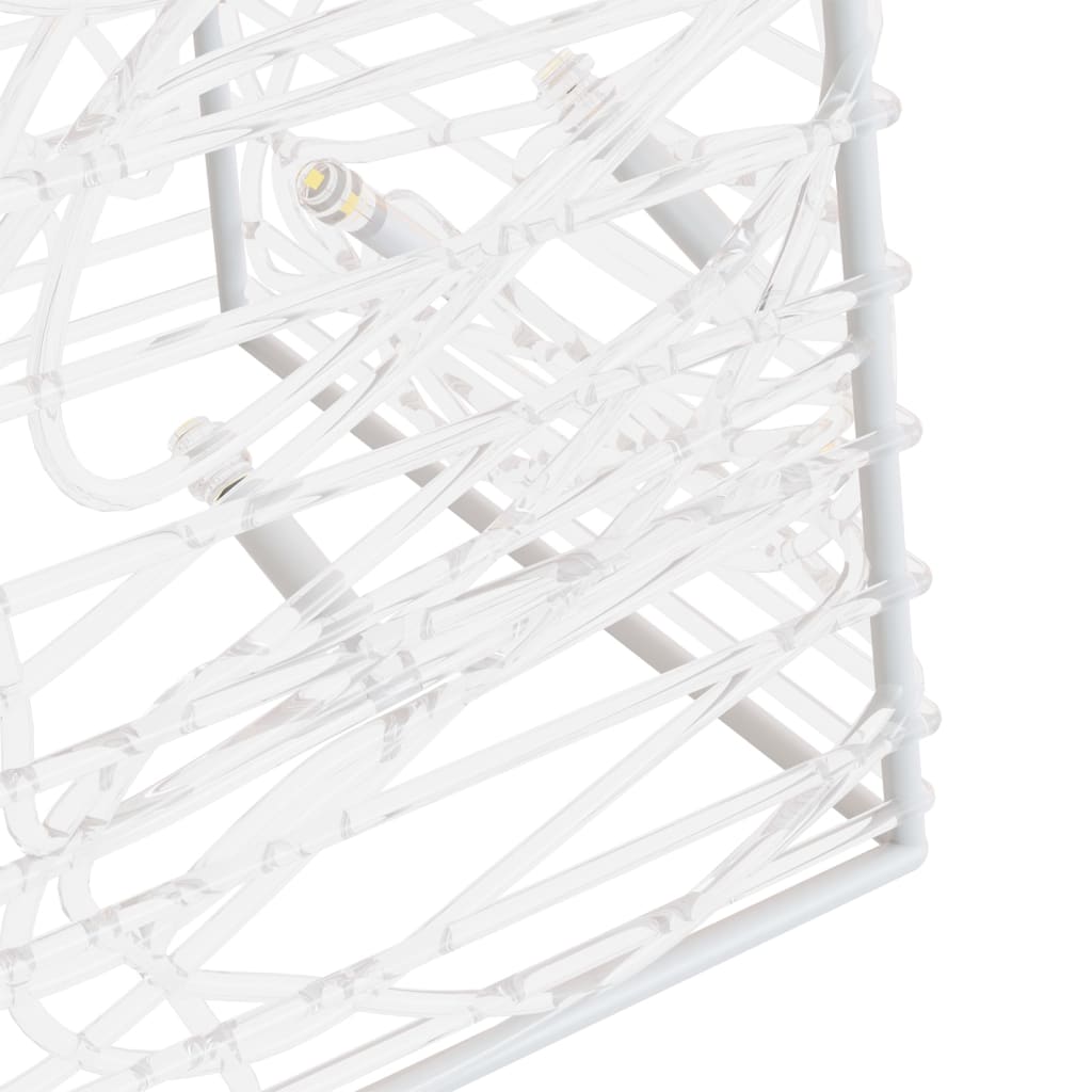 vidaXL Cono di Luce LED Acrilico Decorativo Bianco Freddo 60 cm