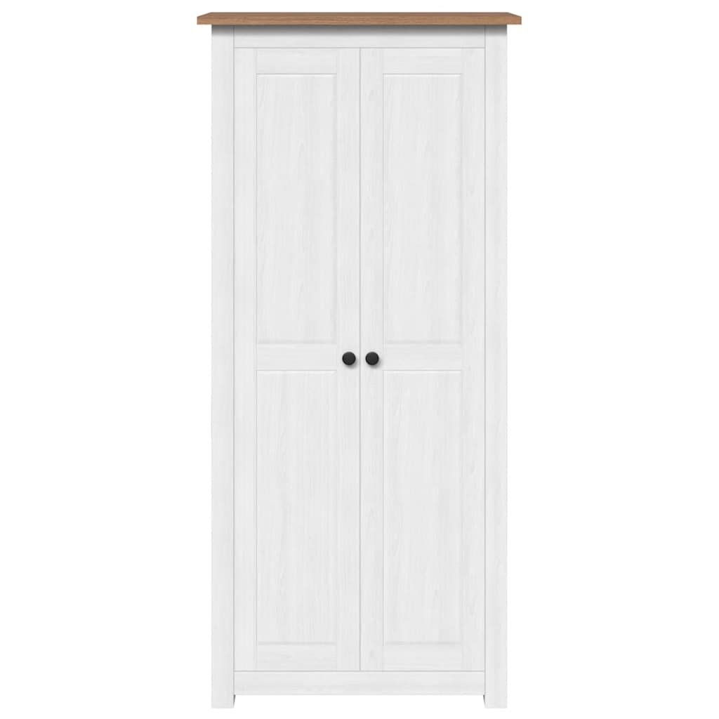 Armadio Gambe Metallo Grigio 90x55x172,5 cm Legno Massello OSLO