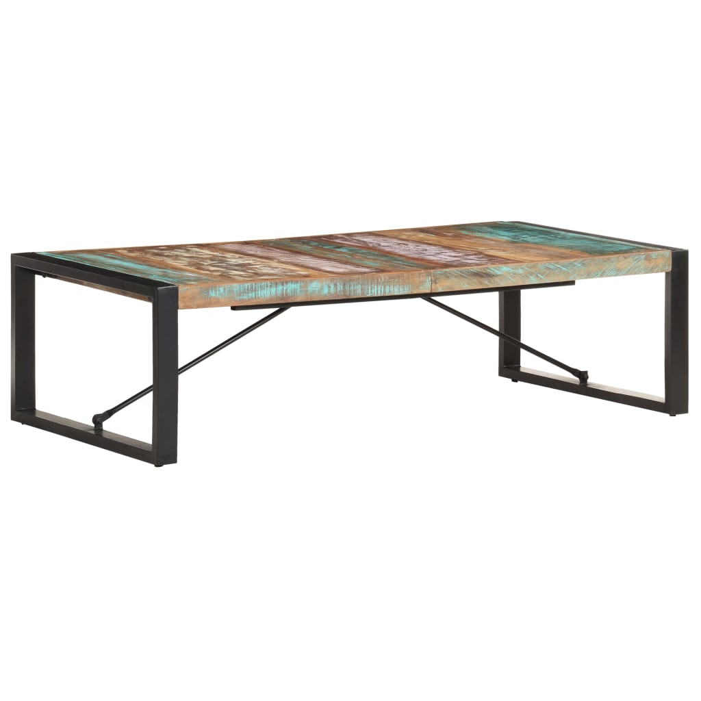 vidaXL Tavolino da Salotto 140x70x40 cm in Legno Massello di Recupero